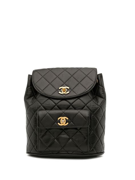 chanel book bag|pre owned chanel backpack.